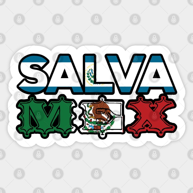 Salvadorian Mexican Shirt El Salvador Mexico Mujer Woman Pupusas Flag Sticker by Shirtsurf